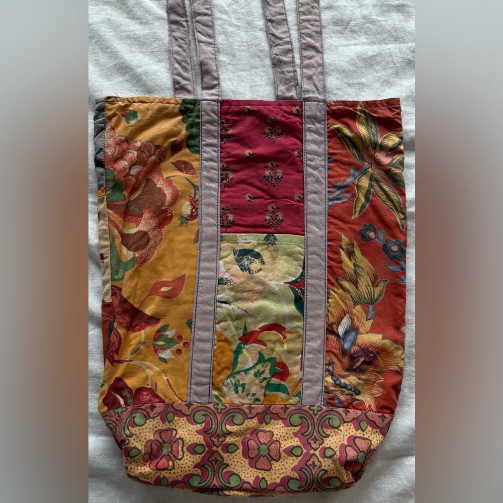 Cottagecore/Boho Patchwork Tote Bag - image 2